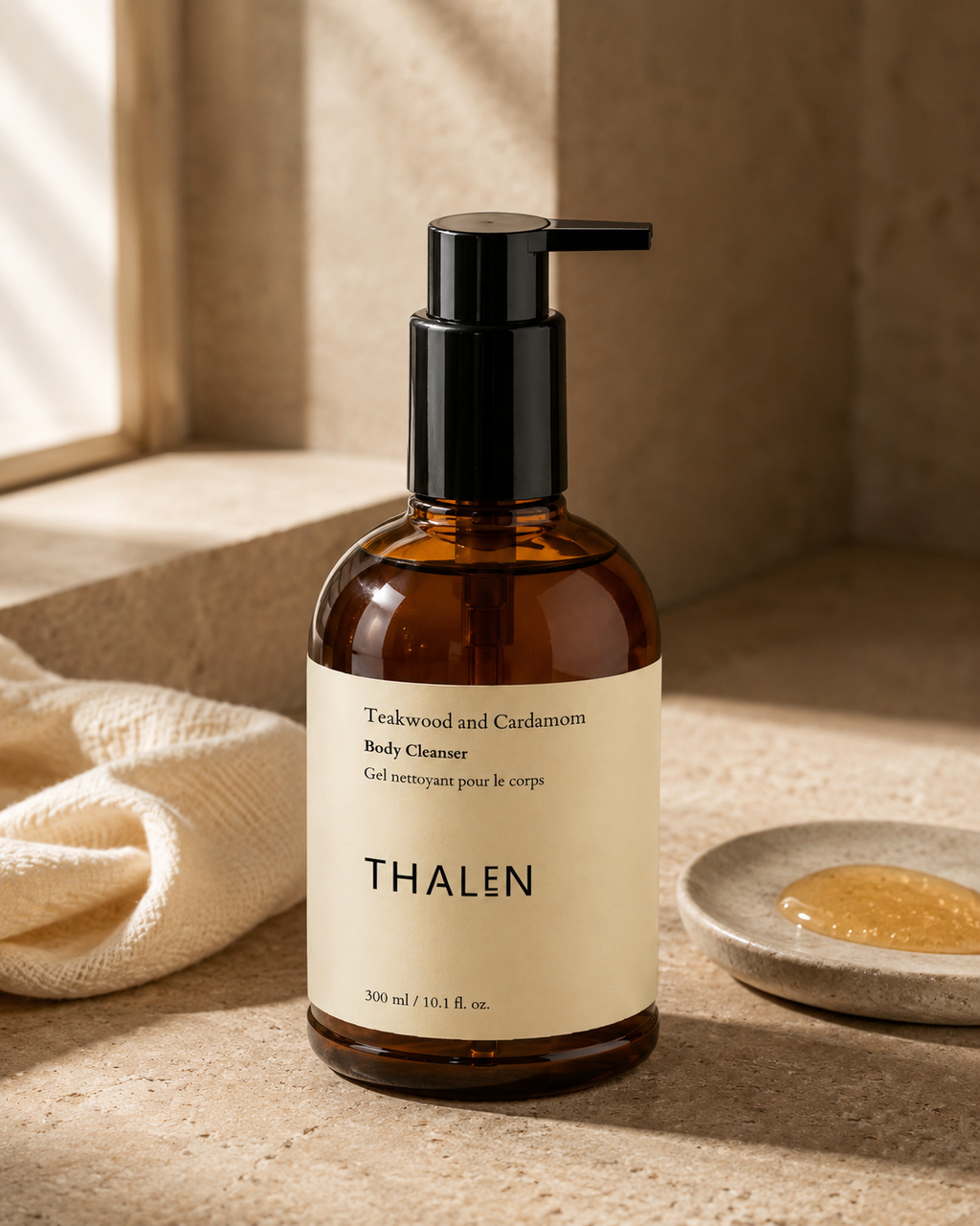 Thalen Teakwood and Cardamom Body Cleanser